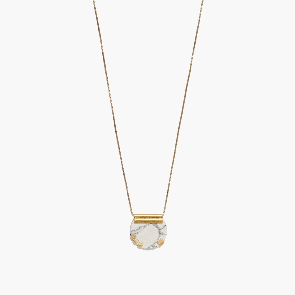 Madewell marble claw necklace